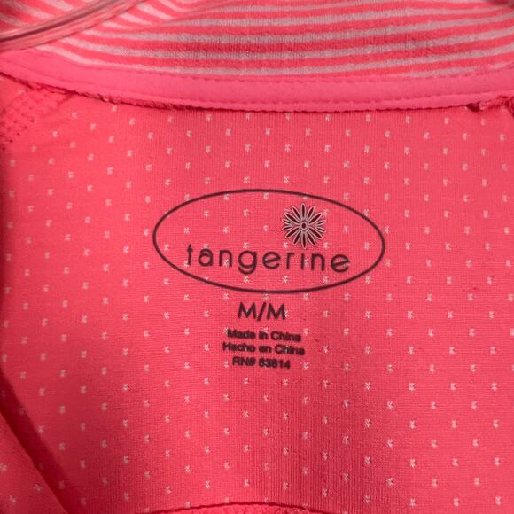 Tangerine Women's Athleisure Striped Orange Hoodie Size Medium - Picture 2 of 11